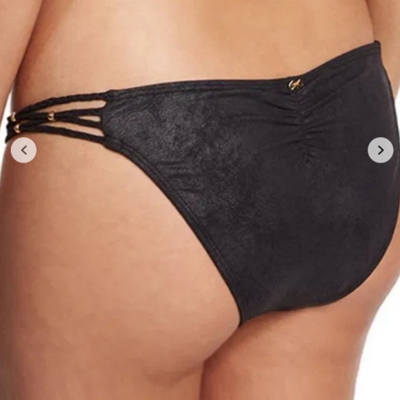 Pilyq Onxy Braided Swim Bikini Bottom - Picture 1 of 8